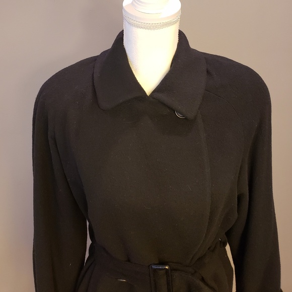 Albert Nipon Neiman Marcus Black Coat S - Picture 5 of 5